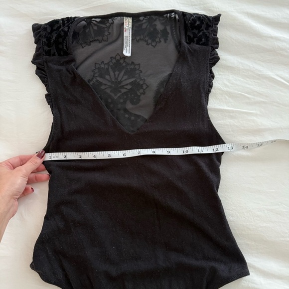 FP Intimately Black Mesh Back Bodysuit - Picture 4 of 5